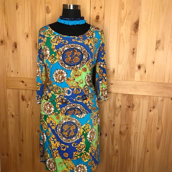 Linea by Louis Dell’ Olio neon print 2 piece dress - Picture 15 of 16